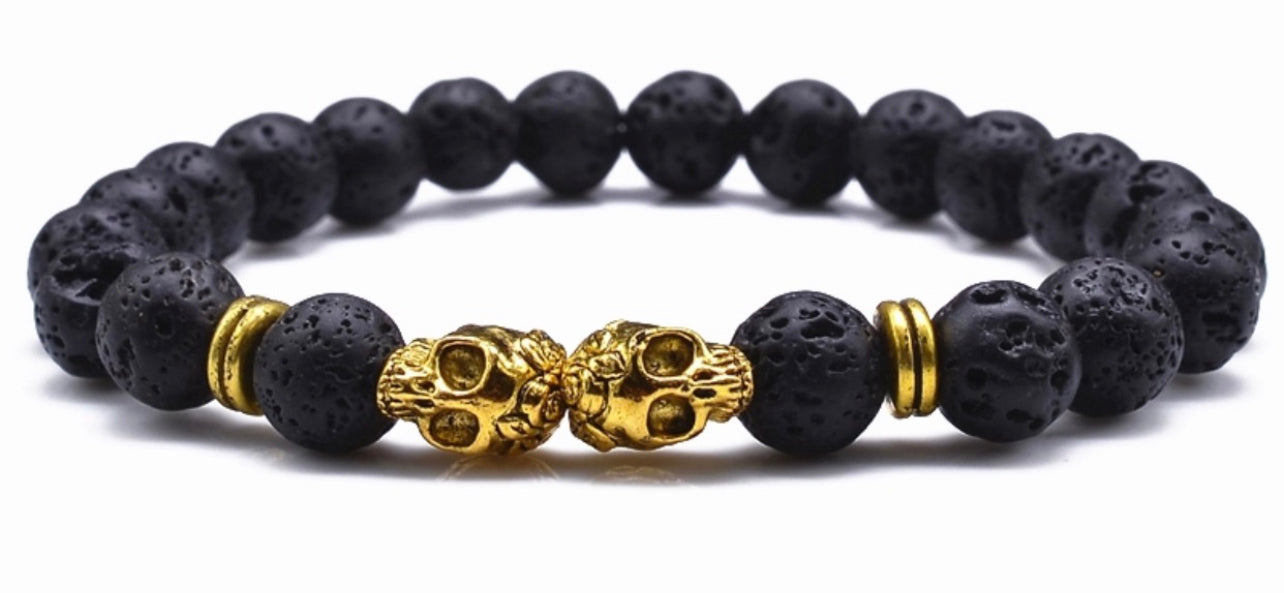 Dillinger Gold Skull