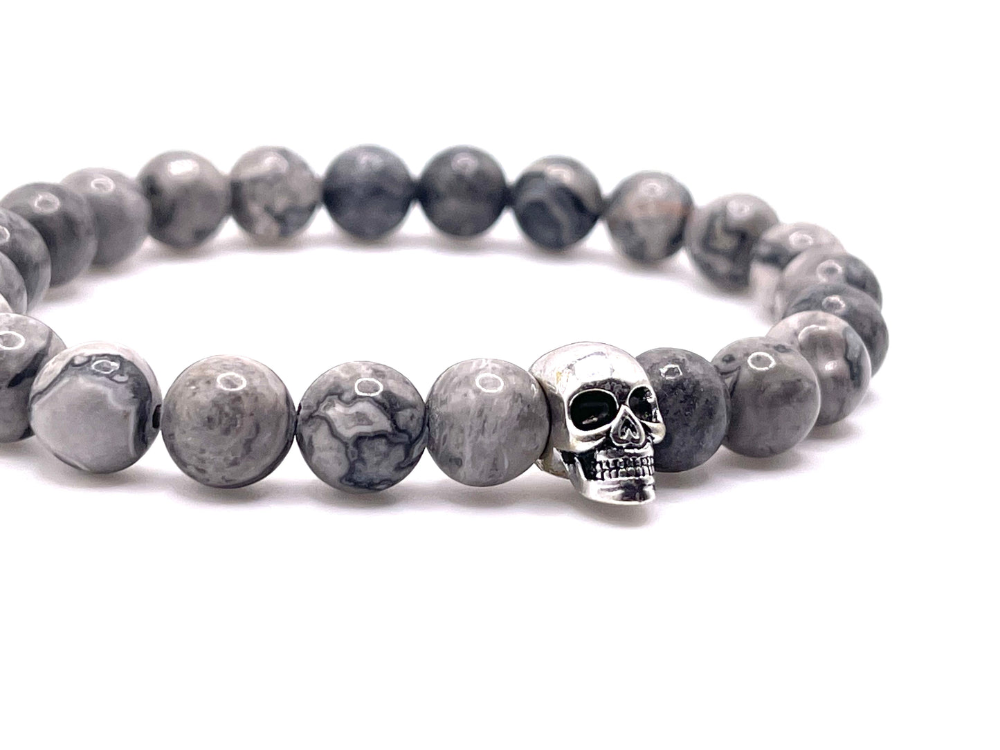 Tombstone Silver Skull