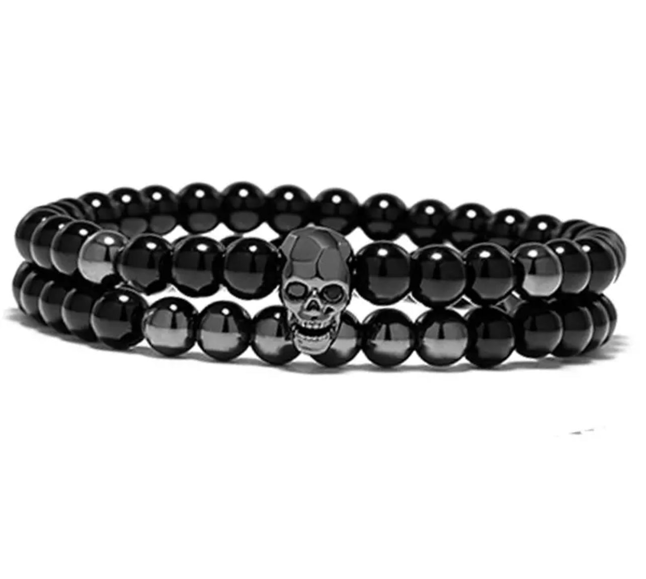 Onyx Black Skull 2pc Set