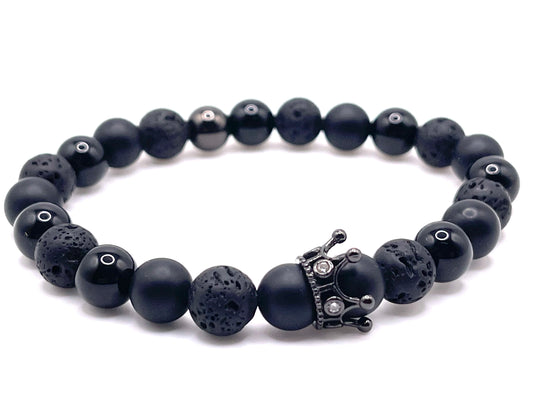 Stealth Triple Black Crown Bracelet