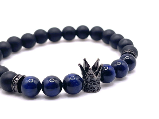 Moonlight Black Crown Bracelet