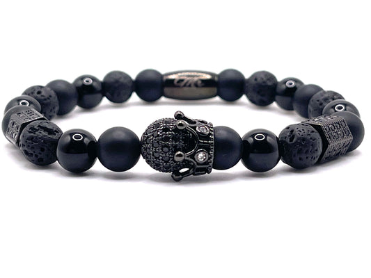 Statement Black Crown Bracelet