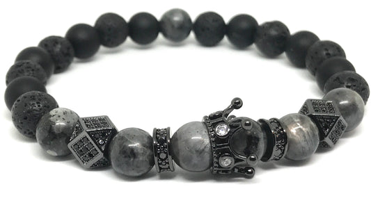 Milan Black Crown Bracelet